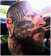 Image result for Polynesian Face Tattoo