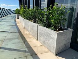 Image result for Concrete Planters Balcony