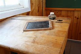 Image result for Natural Oak Wood Desk