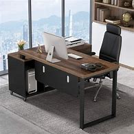 Image result for Computer Desk with File Cabinet Drawers