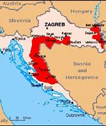 Image result for Croatian War of Independence Map