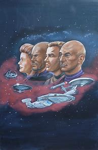Image result for Art Star Trek Captains