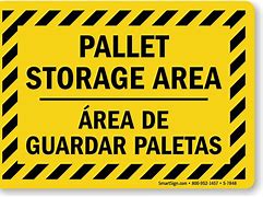Image result for Warehouse Pallet Signs