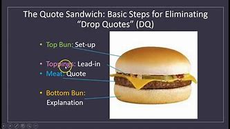 Image result for Quote Sandwich Method