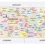 Image result for Google Map of Tennessee with Cities
