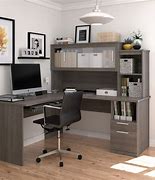 Image result for OfficeMax Glass L-Desk