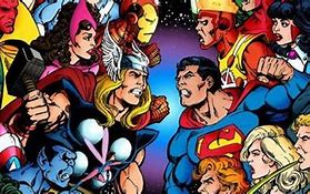 Image result for Cartoon Marvel Vs. DC