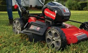Image result for Corded Self-Propelled Lawn Mower