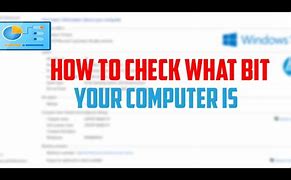 Image result for How to Check Computer Bit