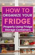 Image result for Using Containers in Fridge