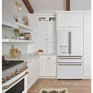 Image result for GE Cafe Matte White Refrigerator