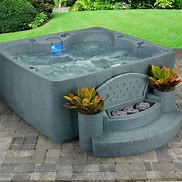 Image result for Aquarest Spas%2C Powered By Jacuzzi%C2%AE Pumps 2 - Person 20 - Jet Oval Plug %26 Play Hot Tub Plastic In Brown%2C Size 31.0 H X 80.0 W X 68.0 D In AQRS1063_48477115 AQRS1063_48477115