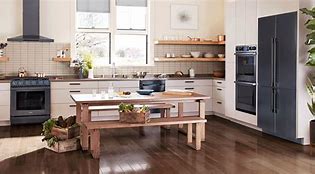 Image result for Small Kitchen with Stainless Steel Appliances