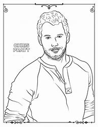 Image result for Chris Pratt Coloring Page