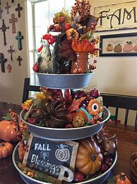 Image result for Fall Tiered Tray Decor