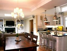 Image result for Small Open Concept Kitchen Dining Living Room