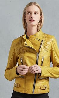 Image result for Yellow Leather Jacket