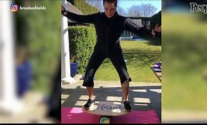 Image result for Brooke Shields Gym Accident