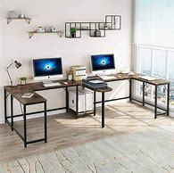 Image result for 2 Person Desk with Drawers