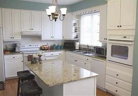 Image result for Cream Kitchens with White Appliances