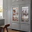 Image result for Glass Front Refrigerator in Home Kitchens