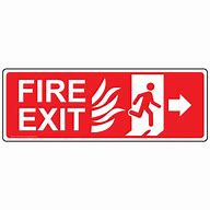 Image result for Emergency Fire Exit Signs