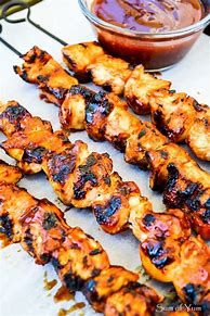 Image result for BBQ Chicken Skewers