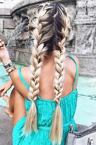 Image result for Loose Double Braids