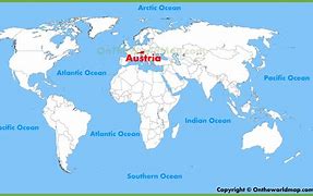 Image result for Austria On a World Map