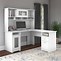 Image result for White Office Furniture with Hutch