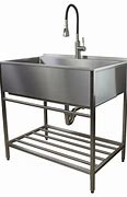 Image result for Wall Mount Stainless Steel Utility Sink
