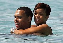 Image result for Chris Brown Rihanna Beach