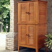 Image result for Patio Cabinet Wood
