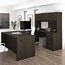 Image result for U-shaped Office Desk with Hutch and Storage