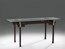 Image result for Wood and Glass Desk