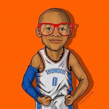Image result for NBA Cartoon Russell Westbrook