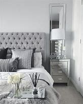 Image result for Grey Bedroom with Mirrored Furniture