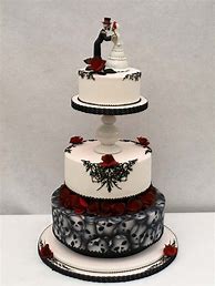 Image result for Plain Gothic Wedding Cake