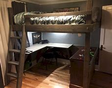 Image result for DIY Loft Bed with Desk
