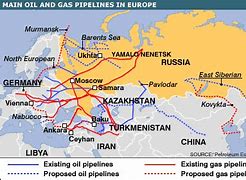 Image result for Russian Pipeline Map