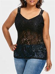 Image result for Plus Size Women's Sheer Tops
