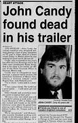 Image result for John Candy Autopsy