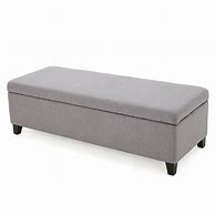 Image result for Grey Storage Ottoman