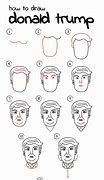 Image result for Easy Pencil Drawings of Donald Trump