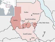 Image result for South Darfur Map