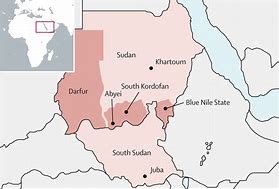 Image result for Map Showing Sudan