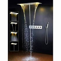 Image result for Ceiling Shower Heads with LED Lighting