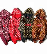 Image result for Fake Louis Vuitton X Supreme Hoodie