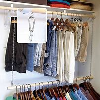 Image result for Closet Clothes Hanger Bar Shelf