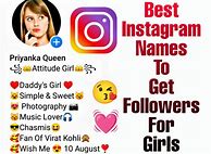 Image result for Instagram Account Names for Girls